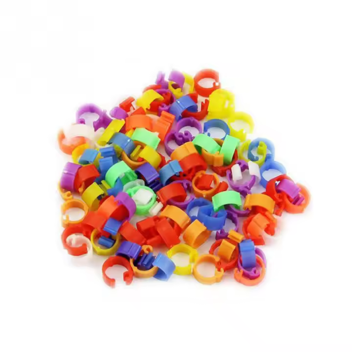 Anillos De Tira Para Pájaros Y Ganado 100Pcs Adecuados Para Pollos Gallos Palomas Pato Periquito Y Ovejas Herramienta Agrícola - 1