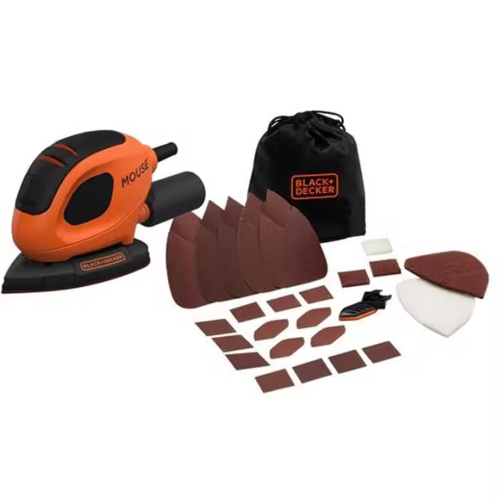 Lijadora Mouse 55W Black+Decker BEW230BC | Accesorios Incluidos - 1