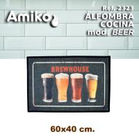 ALFOMBRA DE COCINA AMIKO MODELO BEER CON MEDIDA 60X40 CM. - details 0