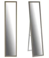 MIRAMAX-Espejo de Pie Cuerpo Entero Espejo de Pared Rectangular con 2 Formas de Uso Moderno para Pasillo Dormitorio Sala de Estar 30X120CM Negro Y Madera. - details 4