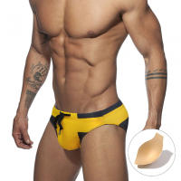 Bragas De Natación Para Hombre En Blanco Moda Verano Deporte Playa Traje De Baño Sexy Estilo Surf Talla Unica Material Poliéster - details 6