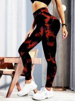 Leggings De Yoga Para Mujer High Waisted Levanta Glúteos Con Contracción Abdominal Estampado Tie Dye Sportswear Fitness - details 10