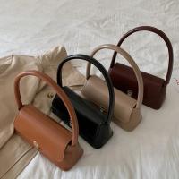 Bolso De Hombro Retro Para Mujer En Color Sólido Bolso De Mano Vintage Bolsos De Malla TPU Con Lining De Cuero Sintético - details 0