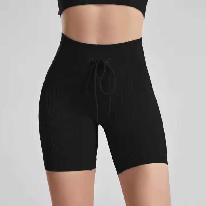 Pantalones de Yoga para Mujer Mallas Deportivas de Realce sin costura, Mallas de Fitness, Mallas de entrenamiento para Gimnasio con Cordón - 1
