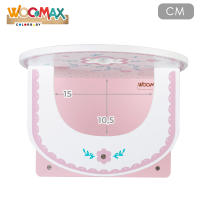 WOOMAX - Trona de juguete, de madera, 25x20x55 cm, rosa y blanca, ecológica, para muñecas 30-40 cm, muebles de juguete, +3 años - details 4