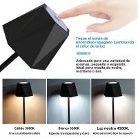 Lámpara De Mesa Con Sensor De Toque 1pc Para Dormitorio Oficina Nightstand Librería Sala De Estar Decoración De Hogar Luz Nocturna - details 12
