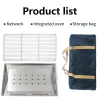 Estufa De Camping Plegable De Acero Inoxidable 304 Para Barbacoa Y Grill Portátil Exterior Con Tabla De Cocina Sin Ignición - details 4