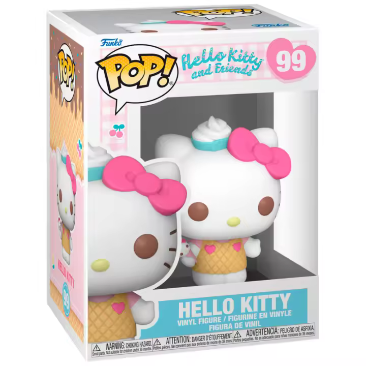 Funko Pop! Sanrio: Hello Kitty - Hello Kitty - (IC) - Figura de Vinilo Coleccionable - Idea de Regalo - Mercancia Oficial - Juguetes para Niños y Adultos - Cartoons Fans - MR POPYE - 1