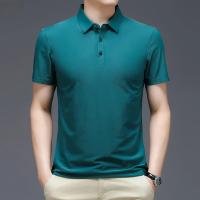 Camisa Polo De Algodón Puro Para Hombres Verano Estilo Casual Color Sólido Talla Grande Cuello En V Manga Corta Versátil - details 17