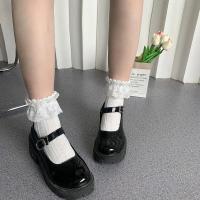 5 Pares De Calcetines Lolita Con Lazo Y Encaje Estilo Japonés College Sweet JK Callejero Calcetines De Media Pierna Para Mujer - details 1
