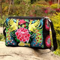 Bolso Bandolera De Nylon Para Mujer Con Bordados De Flores Capacidad Grande Estilo De Lujo Bolsos De Hombro Para Viajes - details 3