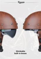 Casco De Motocicleta Retro Para Hombres Y Mujeres Aprobado DOT Con Lente HD Capacidad De Cuatro Estaciones Para Conducción De Scooter - details 3
