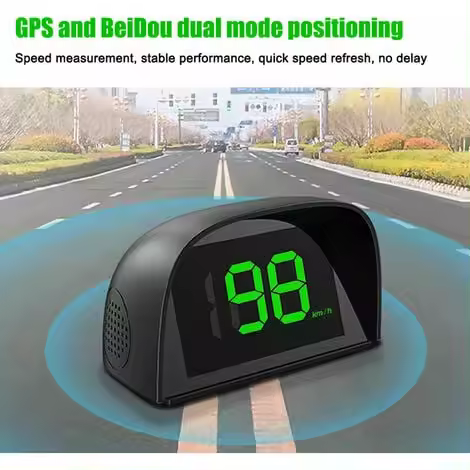 Ulisem Head-Up Display para Coche, Velocímetro Digital GPS, Visualización en KM/H - 1