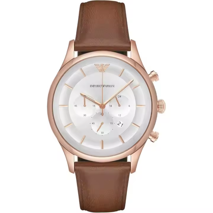 Emporio Armani Reloj Mujer AR11043, con calendario, Incluye Caja Original, Diámetro: 43MM - 1
