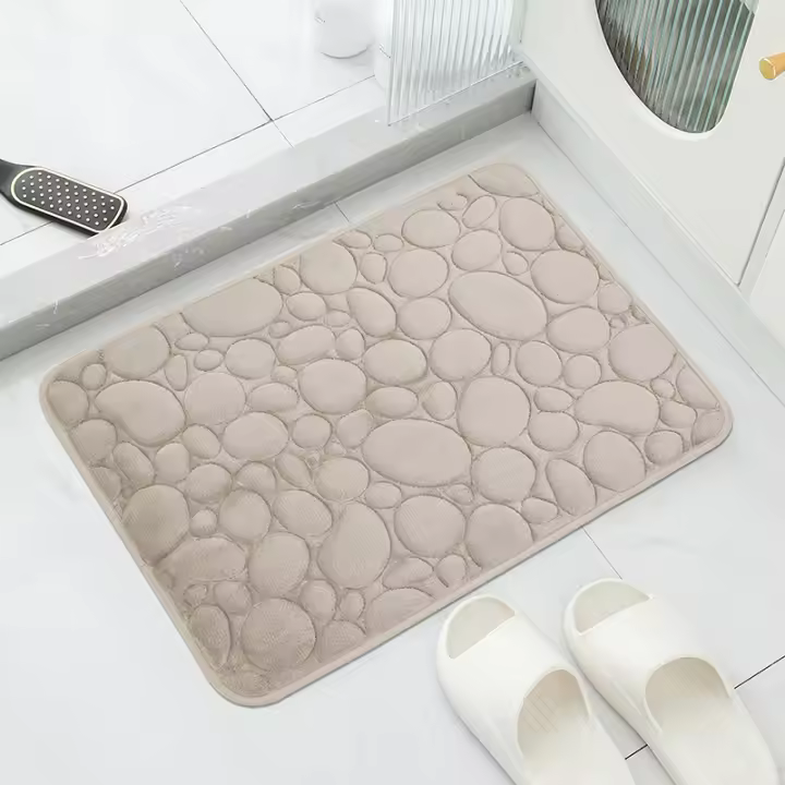 Alfombra De Baño Suave Antideslizante Secado Rápido Alfombra Absorbente De Agua Para El Hogar Accesorios De Baño Decoración De Piso De Cocina Alfombra De Ducha - 1