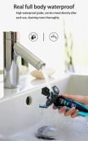 Afeitadora Eléctrica Recargable Para Hombres Cepillo De Barba Trimmer De Acero Inoxidable Corte Fino Uso Dual Seco-Húmedo Tiempo De Afeitar 80 Minutos - details 3
