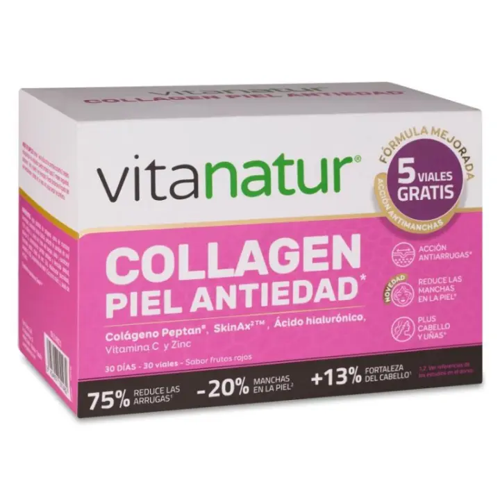 Collagen Piel antiedad 25+5 viales Vitanatur - 1