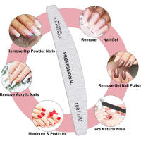 Archivos De Uñas Para Manicura 20Pcs/50Pcs Gris 80/100/180 Washable Bloque De Pulido Profesional Para Arte De Uñas Y Gel - details 3