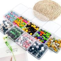 Nuevos 64Pcs/Box De Bolas De Silicona Impresas Con Diamantes Para Hacer Joyas DIY Kit De Accesorios Para Cadena De Llaves Collar Pulsera - details 1