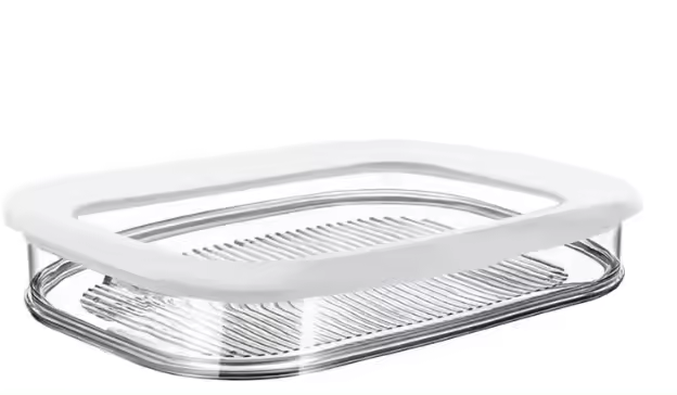 Contenedor De Alimentos Para Refrigéerador Sscehopp Stackable Meal Prep Caja De Almacenamiento Con Tapa Para Bacon Y Carne Para Sandwiches - 1