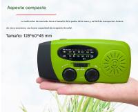 Generación de Energía de mano con grúa Iluminación LED solar Carga Móvil Tesoro Prevención de desastres - details 1