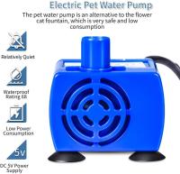 Bomba de Agua para Gatos, Fuente para Beber, dispensador Automático, Bomba de Fuente de Agua para mascotas, reemplazo de Fuente sumergible ultra Silenciosa with Luces LED Fuente de Agua para Gatos y dispensador de Agua - details 3