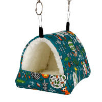 Hammock Para Ratón De Azúcar Hamster Oso Dorado Papagayo Nido De Pequeño Animal De Peluche Cálido Para Dormir Invierno Surtido De Colores - details 1