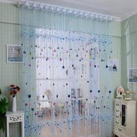 Cortina Personalizada De Vuelo Pequeño Y Cartoon Rustic Azul Para Sala De Estar Y Habitación Infantil Decoración Con Ventana Técnica De Tejido - details 3