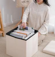 LILI HOME Puff Ottoman PVC Negro - Diseño Elegante y Funcional 📏 Dimensiones de los Puffs: 📌 Puff Grande: 76 x 38 x 38 cm 📌 Puffs Pequeños: 38 x 38 x 38 cm. Su acabado en PVC negro le da un toque moderno y sofisticado, mientras q - details 5