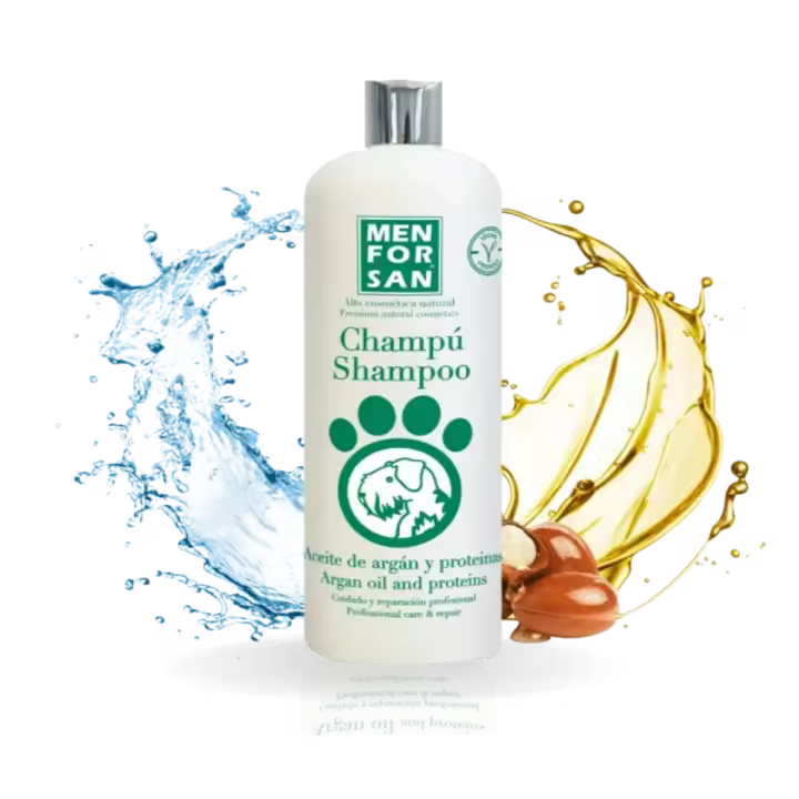 Menforsan Champú con Aceite de Argán y Proteínas para Perros - 300 ml - 1
