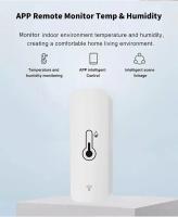 Sensor De Temperatura Y Humedad Zigbee WiFi Tuya Monitoreo Remoto Por App Para Casa Inteligente Compatible Con Alexa Y Google Assistant - details 2