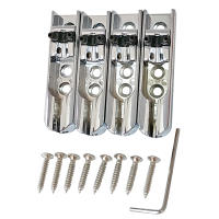 Juego De 4 Piezas De Puente Individual Para Guitarra Y Bajo Con 8 Tornillos Para Guitarra De Cuatro Cuerdas Marca YOUHA - details 2