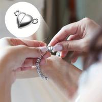 Cerraduras Magnéticas En Forma De Corazón Para Joyería Oro Y Plata Cerraduras Magnéticas Para Fabricación De Pulseras Y Collares Accesorios De Joyería DIY - details 4