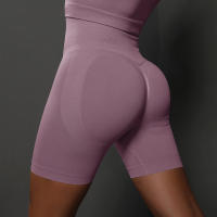 Shorts De Yoga Para Mujer Deporte Cortas De Cintura Alta Sin Costuras Para Gimnasio Y Ciclismo Elevador De Glúteos Fitness - details 24