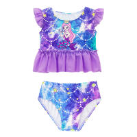 3PCS Traje De Sirena Para Niñas Traje De Baño Princesa Conjunto De Natación Polyester Elastane Estilo Mermaid Summer Swimable - details 22