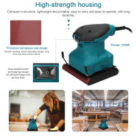 Bricolaje Herramienta Eléctrica 230W Sastre Sándwich Multifuncional Para Madera Metal Pulido Y Lijado Máquina De Polvo Y Lijado - details 5