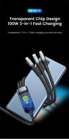 Cable De Carga Rápida 100W 3 En 1 Para iPhone Xiaomi Huawei Con Conector USB a Tipo C Y Micro USB Accesorio De Cargador Multifuncional - details 3