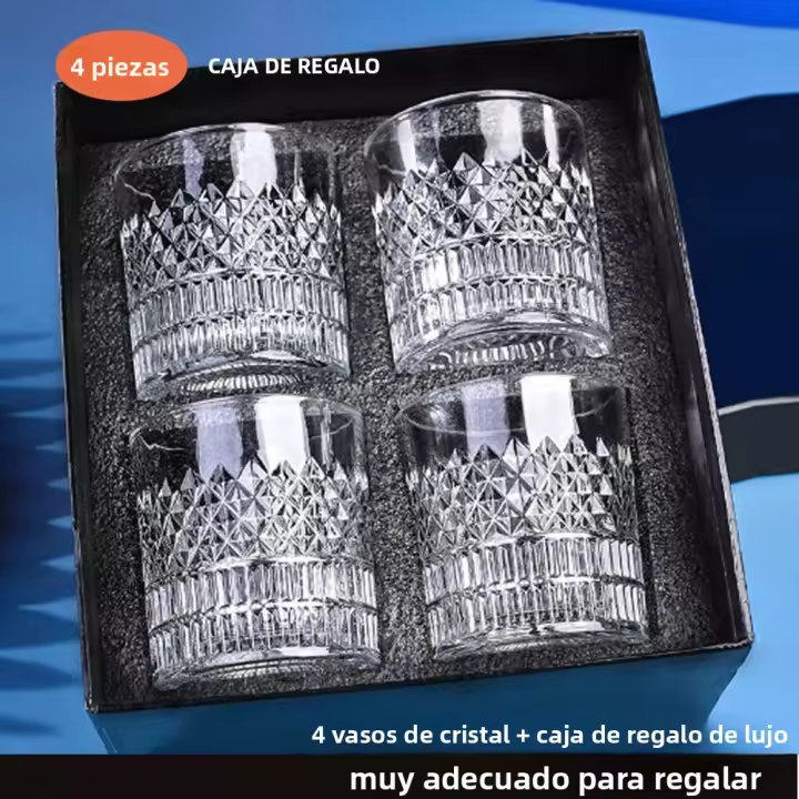 Vaso De Vidrio Europeo Estilo Transparente Para Vino Extranjero Whiskey Creación De Cristal Para Cerveza Juego De Licor - 1