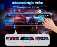 Cámara De Espejo Para Coche QOZ 4K WIFI Con ADAS Y BSD Soporte GPS Externo Visión Nocturna Monitorización 24H Parkings - details 4