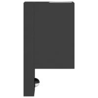 vidaXL Lámpara de exterior con sensor aluminio fundido a presión negro - details 4