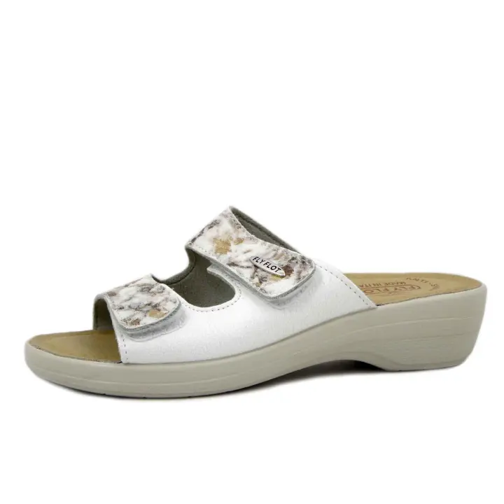 Zapatillas de Mujer Blancias con DOS Correas, FLY FLOT - 1
