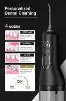 Irrigadores Dental Bucal Portatil Inalámbrico Profesional con 4 Boquillas 4 Modos 260 ML, IPX7 Impermeable, Irrigador Bucal Electrico de Viaje y Familia para Viajar y Uso Doméstico,USB Recargable Para Limpieza de Dientes ,Limpieza bucal - details 3