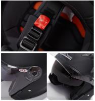 Casco de moto ultraligero ajustable Sol-Resistant a prueba de fuga antiniebla Doble lente Cara Abierta helbres Mujeres scooter 3/4 medium helmet para cuatro Estaciones - details 3