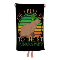 Toalla De Playa Microfibra Animal Capybara Secado Rápido Toalla De Piscina Para Viajes Yoga Absorbente Suave Y Skin-friendly Tamaño 76x182 Cm - details 3