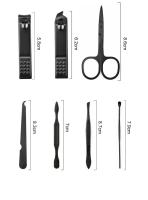 Juego De Tijeras De Uñas Y Aparato De Corte Para Manicura Y Pedicura 7 O 18 Piezas Acero Inoxidable Herramienta Para Belleza Uso Doméstico - details 1