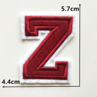 1PC Parche Bordado De Alfabeto Inglés Rojo A-Z Aplicación Para Ropa Bolsos Chaquetas Decoración De Iraón DIY Manualidades - details 26