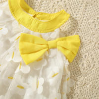 Vestido De Princesa Sin Mangas Para Niñas Blanco Con Encaje Y Mariposas Vestido De Cumpleaños Y Boda Para Niñas De Verano Ropa Infantil - details 4