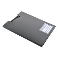 Carpeta de Pinza Basic con Tarjetero Frontal y Solapa Interior - 100% Reciclable -  Práctica Carpeta con Pinza Ideal para Congresos y Presentaciones, Pinza con Protectores de Papel by Office Box - details 1