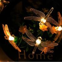 Luces Solares De Libélula Para Jardín 6LED Impermeables Con Palito Para Decoración De Camino Patio Exterior - details 1