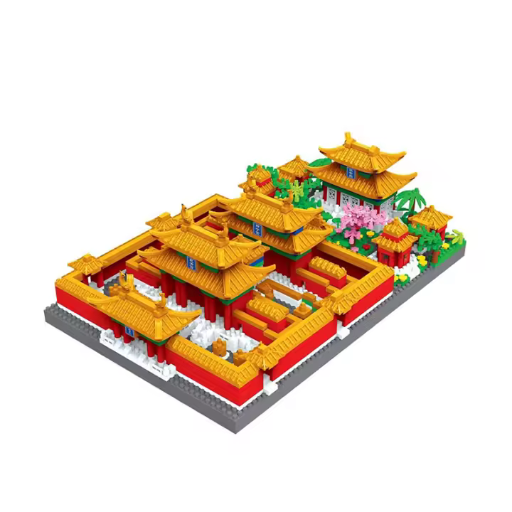 China building blocks Beijing Palace Museum Chinese cultural building puzzle assembly three in one toy children's gift - 1